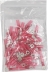 Cosse à oeil isolée thermorétractable rouge M4 - lot de 50 pcs