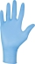 Gants jetables ambidextres nitrile 240mm 0,06mm bleu T8 - boîte de 100 pcs