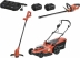 Pack 20V tondeuse, taille haie, coupe-bordure - 2 batteries Li-ion