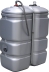 Cuve de stockage gasoil PEHD 750L double paroi pré-équipée