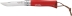 Couteau N°8 rouge avec lien en cuir