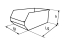 Boîte à bec pliable bleue 236x160x130mm - lot de 5 pcs