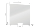 Barrière de protection plexiglass 1000x1000mm