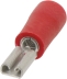 Cosse plate femelle isolée rouge 2,8X0,5mm - blister de 10 pcs