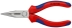 Pince à becs demi-ronds 140mm avec tranchant (Dureté 61HRC) gainage bi-matière