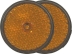 Catadioptre rond 60mm orange à fixer - blister de 2 pcs