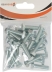 Vis à tête hexagonale filetage total class 8.8 zingué blanc M4x30mm DIN 933 - sachet de 50 pcs