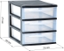 Bloc 3 tiroirs de rangement 255x360x275mm