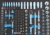Module mousse 550x400mm douilles, cliquets 1/2" - 1/4" - 109 pcs Module mousse 550x400mm douilles, cliquets 1/2" - 1/4" - 109 pcs