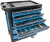 Servante d'atelier 7 tiroirs composée de 147 outils - modules mousse