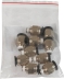 Raccord instantané métallique droit mâle conique 1/8" pour tuyau rilsan 10mm - lot de 10 pcs