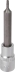Douille tournevis 1/2" avec embout 100mm Torx® alésé TT15