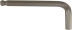 Clé mâle coudée hexagonale courte 10mm longueur 112mm