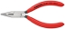 Pince à bec demi-rond 125mm avec tranchant gaine PVC