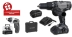 Pack perceuse visseuse à percussion avec poignée 20V 50Nm - 2 batteries 4Ah et 2Ah - 1 chargeur 3A - 1 visseuse OFFERTE