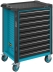 Servante d'atelier 9 tiroirs bleu/noir 785x518x1020mm