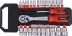 Cliquet 1/2" 72 dents avec douilles, porte-embouts et embouts - 48 pcs