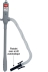 Pompe de transvasement sur piles 9 l/min canne 385mm