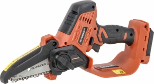 Lot de 1 élagueuse sur batterie 20V, guide 10cm et 1 perceuse visseuse 20V 65Nm, 2 batteries Li-ion 4Ah et 2Ah