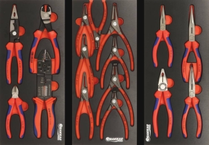 Servante d'atelier 7 tiroirs composée de 212 outils - modules finition métal
