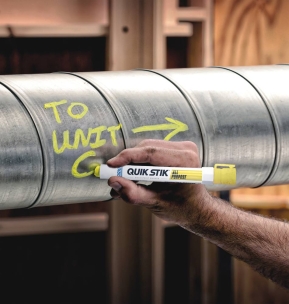 Bâton de peinture solide QUIK STIK® ALL PURPOSE jaune tube à molette