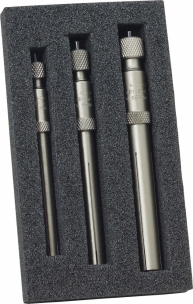 Pointeau de centrage alésages 6/8 8/11 11/16 - lot de 3 pcs