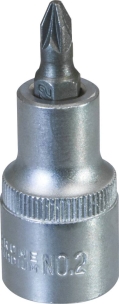 Douille tournevis 1/2" avec embout 55mm Pozidriv® PZ2