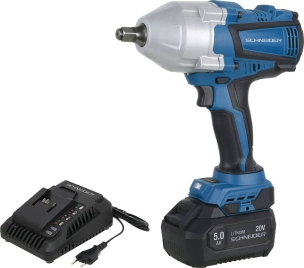 Clé à chocs 1/2'' 20V 1000/1500Nm brushless - 1 batterie Li-ion 5Ah - mallette