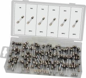 Fusible en verre assortiment - coffret de 120 pcs Fusible en verre assortiment - coffret de 120 pcs