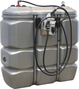 Cuve de stockage AdBlue® PEHD double paroi 1500L avec kit station 230V + pistolet automatique + compteur K24