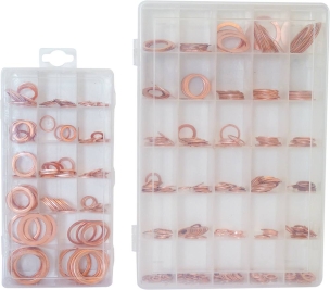 Rondelle cuivre de 5 à 28mm - coffret de 400 pcs