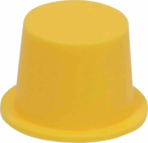 Bouchons coniques - 41 - jaune - lot de 250 pcs