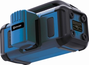 Enceinte de chantier portative bluetooth à batterie ou secteur - 1 batterie 2Ah + 1 chargeur