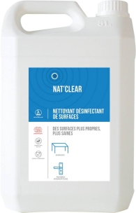 Désinfectant et nettoyant de surfaces écocertifié - lot de 2 bidons de 5L