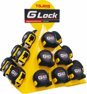 Mètre mesure à ruban 5m 25mm G Lock jaune - lot de 24 pcs