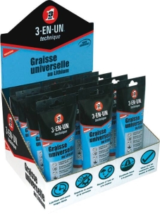 Graisse au lithium - présentoir de 12 tubes de 150g