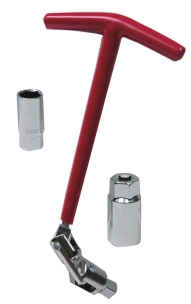 Clé à bougie à cardan articulée 16/21mm - blister