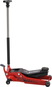 Cric rouleur 3T avec pédale double piston et roues en nylon 95/515mm longueur 772mm