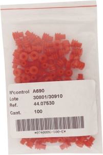Passe câble 2,5 à 3,3mm² rouge pour connecteur étanche - lot de 100 pcs