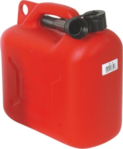 Jerrican plastique 10L homologué carburant - lot de 5 pcs