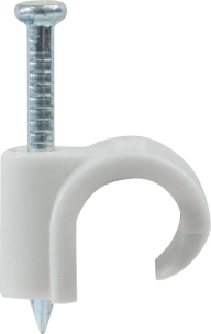 Attaches-fils/pontet PVC gris 8 à 12mm - 5 lots de 100 pcs