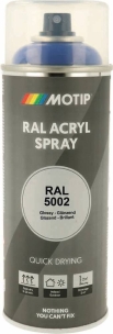 Peinture acrylique RAL 5002 bleu outremer - lot de 6 aérosols de 400ml