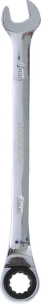 Clé mixte coudée à cliquet de 8mm avec inverseur - carte