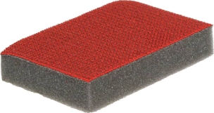 Eponge double face rouge et noire tâches difficiles - lot de 4 pcs