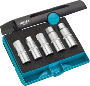 Coffret de 5 douilles d'extraction de goujons filetés 1/2"