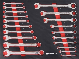 Module mousse 530x395 carbone clés mixtes - 20 pcs