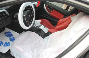 Protection intérieur de véhicule jetable kit 5 pcs - lot de 100 kits