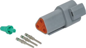 Connecteur étanche série DT mâle 3 voies en kit