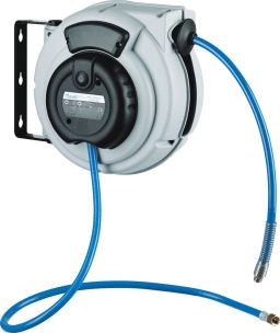 Enrouleur automatique orientable de tuyau d'air polyuréthane 10 bar 8x12mm 9+1m 1/4" avec frein