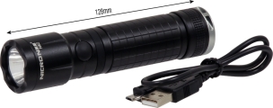 Lampe torche LED 300 lumens rechargeable